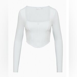 BNWOT Aritzia Sunday Best Maverick Bustier long sleeve Top size S